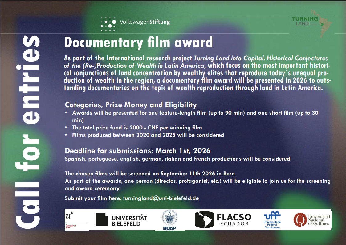 Flyer - Call for entries: Documentary Film Award